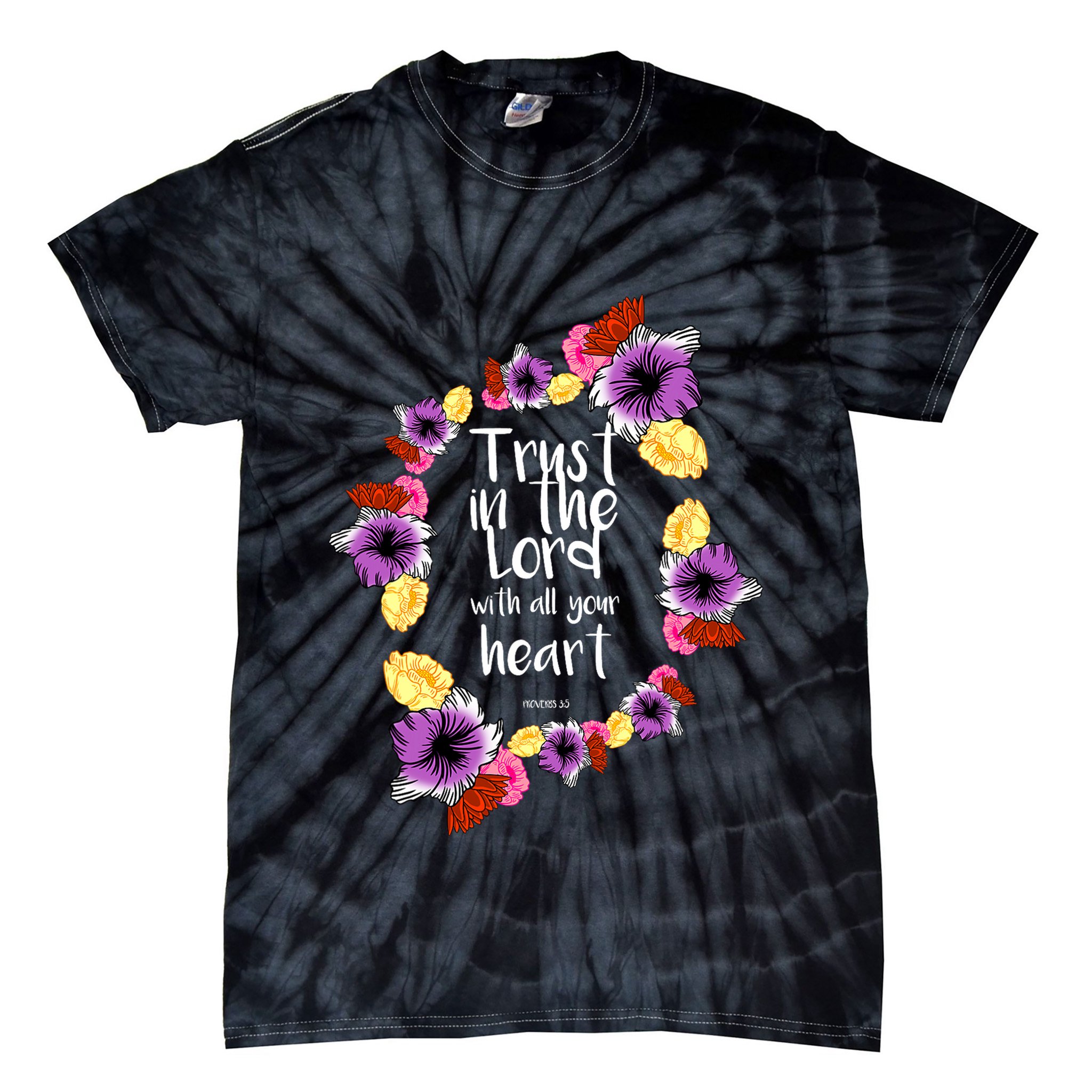 Trust In The Lord Scriptural Quote Biblical Tie-Dye T-Shirt