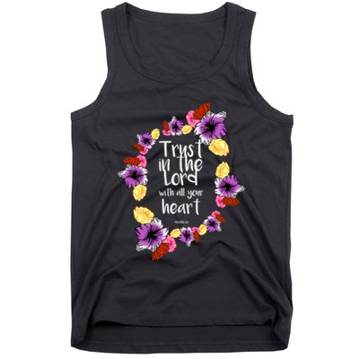 Trust In The Lord Scriptural Quote Biblical Tank Top