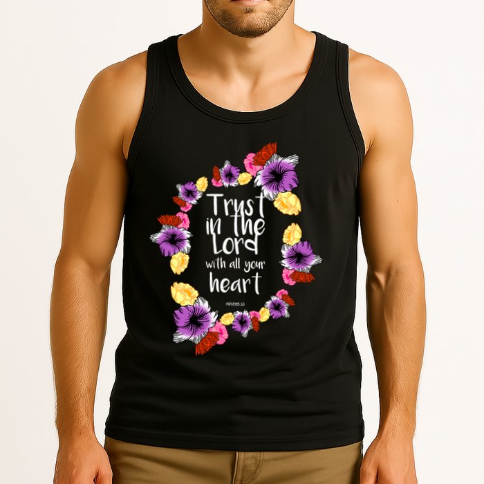 Trust In The Lord Scriptural Quote Biblical Tank Top