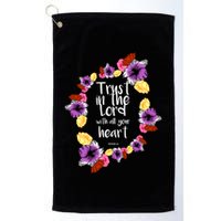 Trust In The Lord Scriptural Quote Biblical Golf Towel