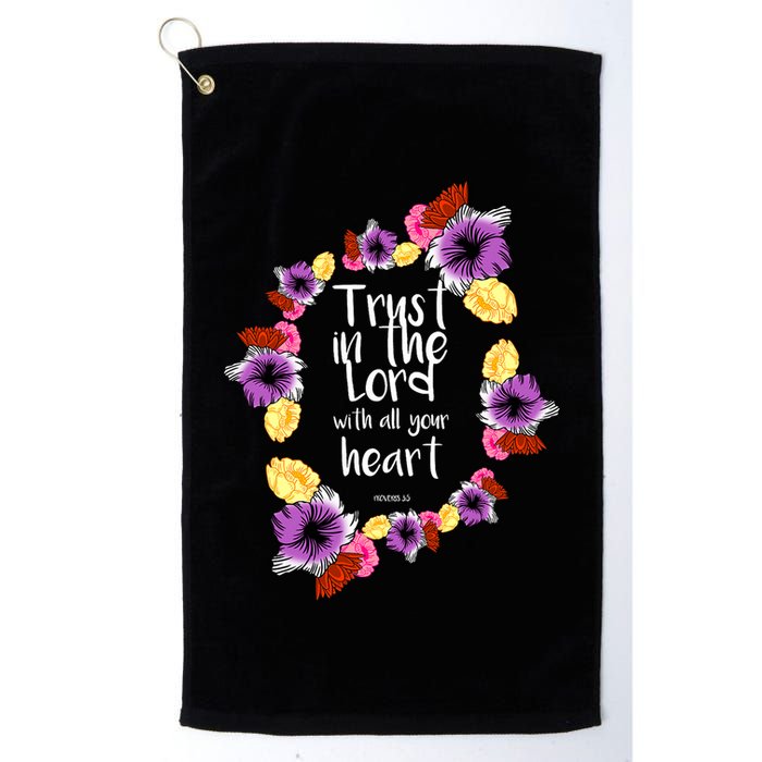 Trust In The Lord Scriptural Quote Biblical Golf Towel