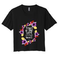 Trust In The Lord Scriptural Quote Biblical Crop Top