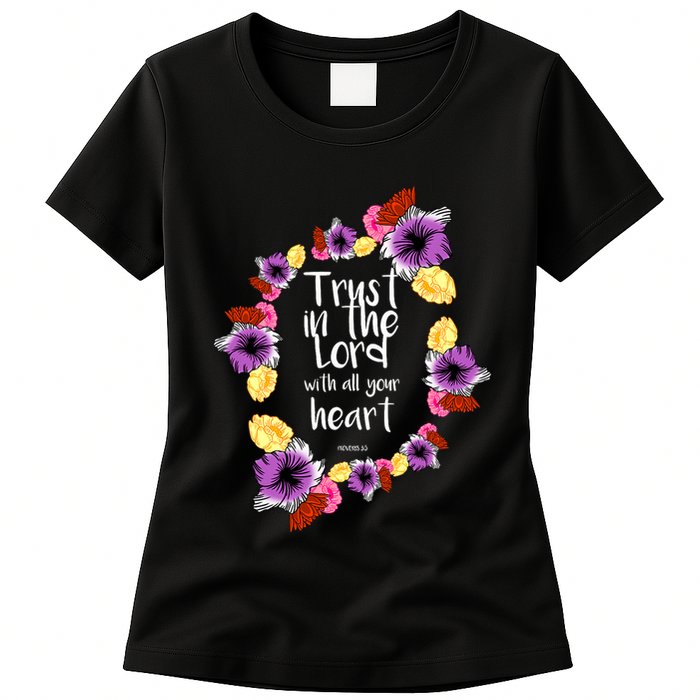 Trust In The Lord Scriptural Quote Biblical Womens T-Shirt