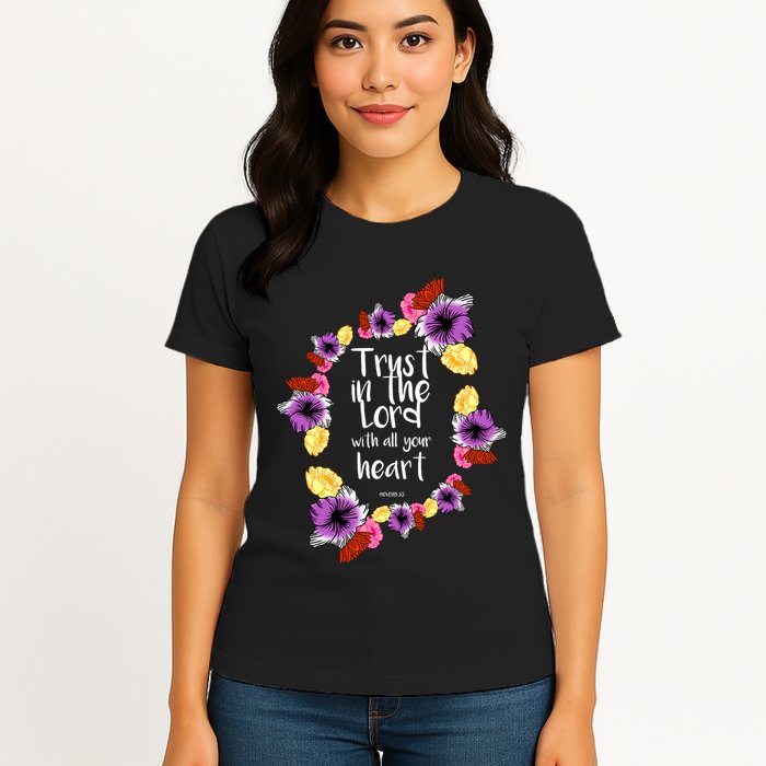Trust In The Lord Scriptural Quote Biblical Womens T-Shirt