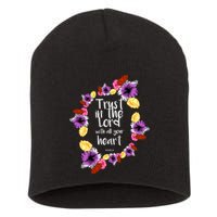 Trust In The Lord Scriptural Quote Biblical Short Acrylic Beanie