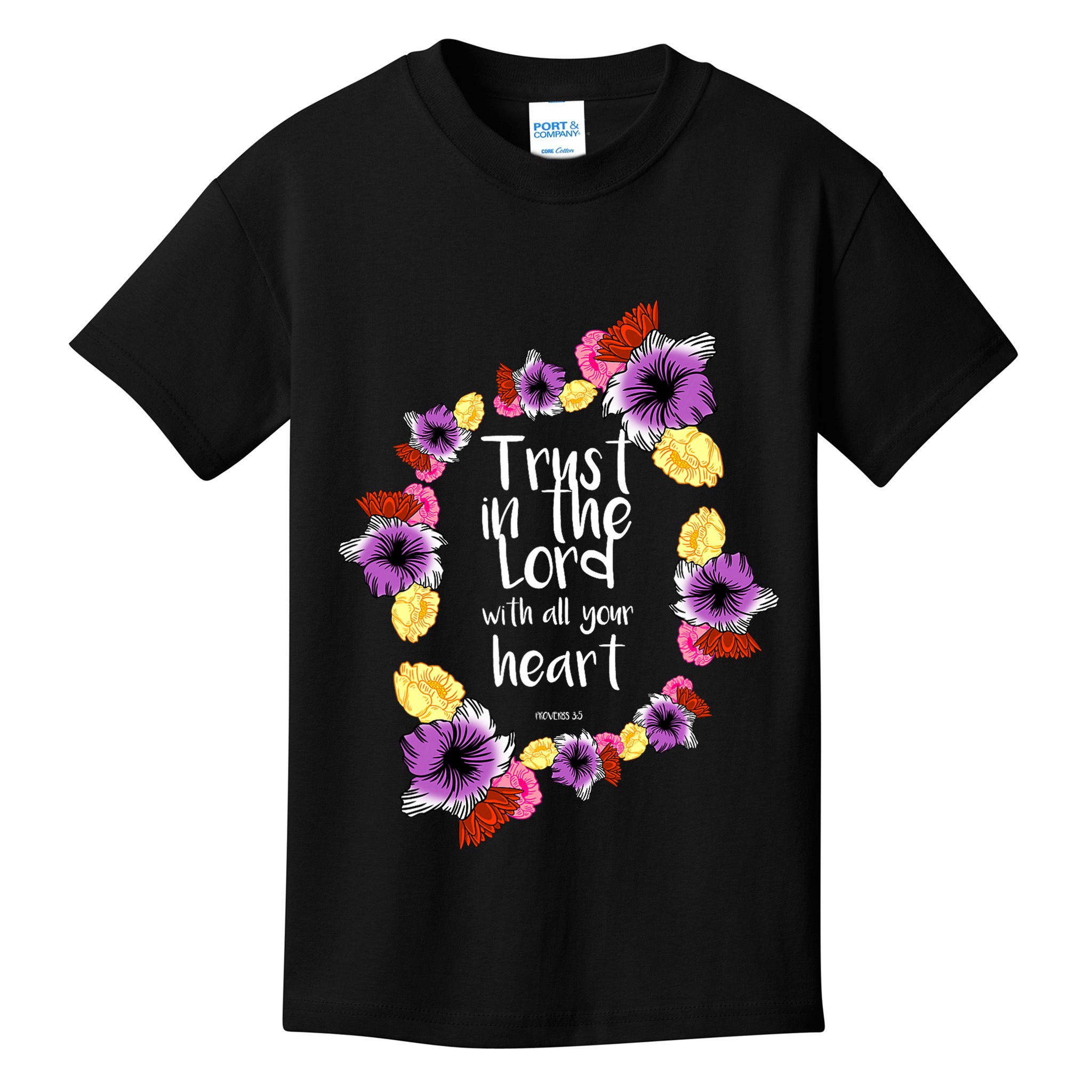 Trust In The Lord Scriptural Quote Biblical Kids T-Shirt
