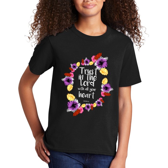 Trust In The Lord Scriptural Quote Biblical Kids T-Shirt