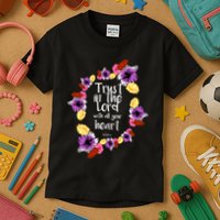 Trust In The Lord Scriptural Quote Biblical Kids T-Shirt