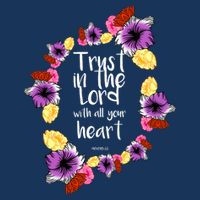 Trust In The Lord Scriptural Quote Biblical Infant Baby Jersey Bodysuit