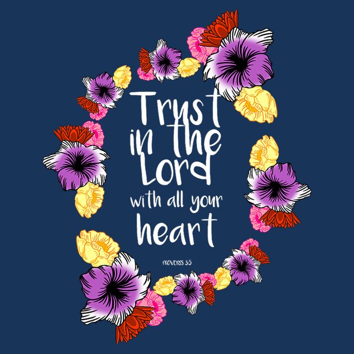 Trust In The Lord Scriptural Quote Biblical Infant Baby Jersey Bodysuit