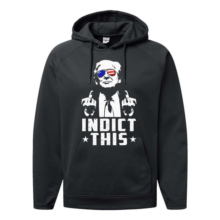 Trump Indict This Political Arrest For Republican Performance Fleece Hoodie