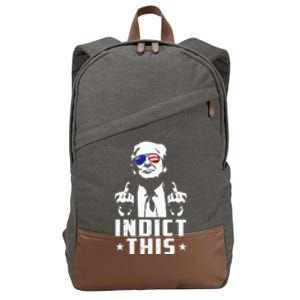 Trump Indict This Political Arrest For Republican Cotton Canvas Backpack