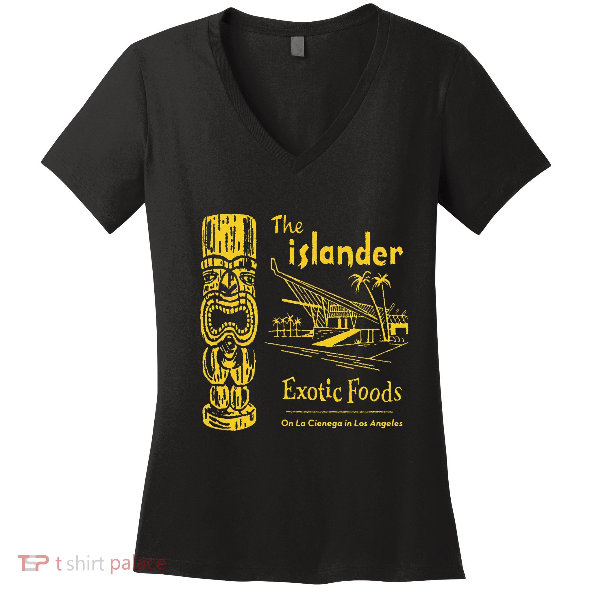 The Islander Tiki Bar Los Angeles Women's V-Neck T-Shirt