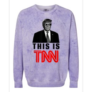 This Is TNN Funny Trump Colorblast Crewneck Sweatshirt