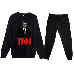 This Is TNN Funny Trump Premium Crewneck Sweatsuit Set