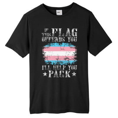 Transg If This Flag Offends You Transg Rainbow Pride Tall Fusion ChromaSoft Performance T-Shirt