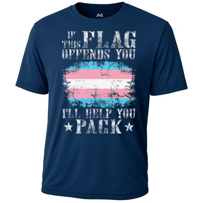 Transg If This Flag Offends You Transg Rainbow Pride Cooling Performance Crew T-Shirt