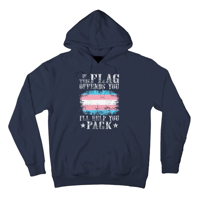 Transg If This Flag Offends You Transg Rainbow Pride Hoodie