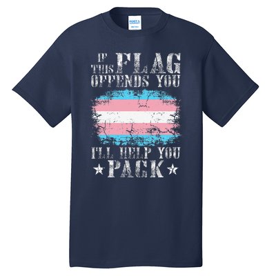 Transg If This Flag Offends You Transg Rainbow Pride Tall T-Shirt