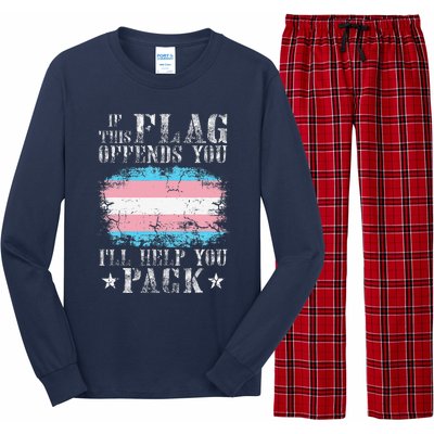 Transg If This Flag Offends You Transg Rainbow Pride Long Sleeve Pajama Set