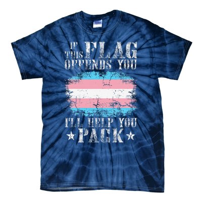 Transg If This Flag Offends You Transg Rainbow Pride Tie-Dye T-Shirt