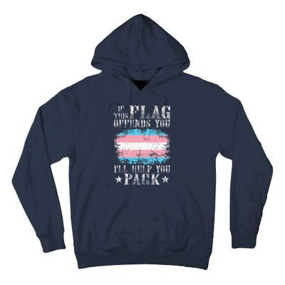 Transg If This Flag Offends You Transg Rainbow Pride Tall Hoodie