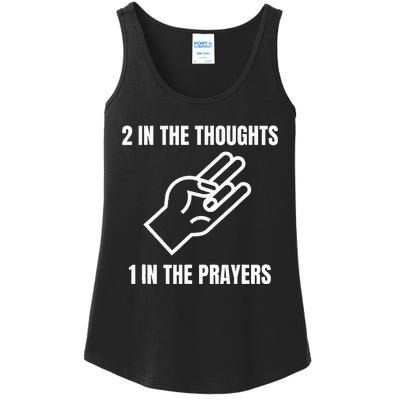 Two In The Thoughts One In The Prayers Ladies Essential Tank