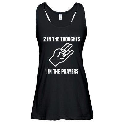 Two In The Thoughts One In The Prayers Ladies Essential Flowy Tank