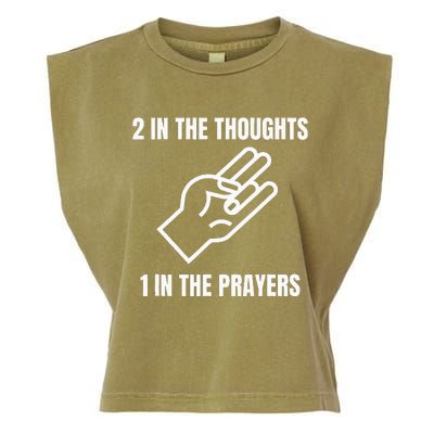 Two In The Thoughts One In The Prayers Garment-Dyed Women's Muscle Tee