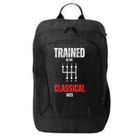 Trained In The Classical Arts Funny Manual Transmission Car City Backpack
