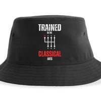 Trained In The Classical Arts Funny Manual Transmission Car Sustainable Bucket Hat