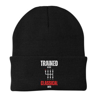 Trained In The Classical Arts Funny Manual Transmission Car Beanie