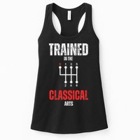 Trained In The Classical Arts Funny Manual Transmission Car Womens Tank Top