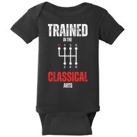 Trained In The Classical Arts Funny Manual Transmission Car Baby Bodysuit