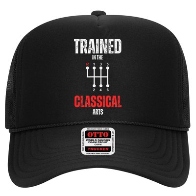 Trained In The Classical Arts Funny Manual Transmission Car Hat