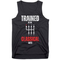 Trained In The Classical Arts Funny Manual Transmission Car Tank Top