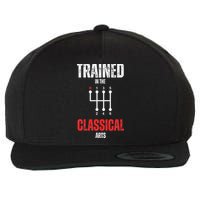Trained In The Classical Arts Funny Manual Transmission Car Wool Snapback Cap