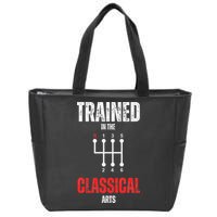 Trained In The Classical Arts Funny Manual Transmission Car Zip Tote Bag