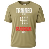 Trained In The Classical Arts Funny Manual Transmission Car Cooling Performance Crew T-Shirt