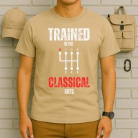 Trained In The Classical Arts Funny Manual Transmission Car T-Shirt