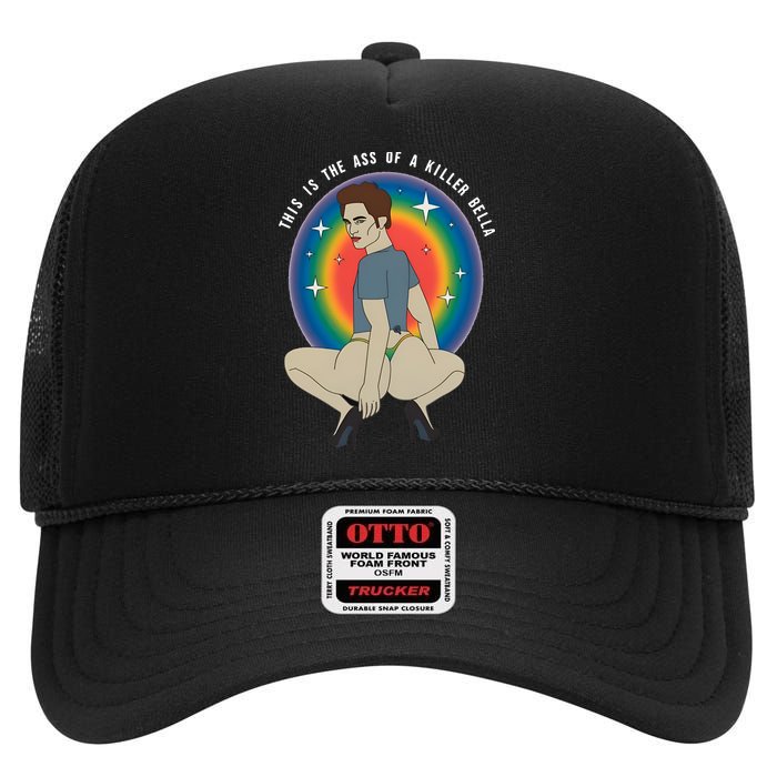 This Is The Ass Of A Killer Bella Twilight Meme Funny Killer Bella High Crown Mesh Back Trucker Hat