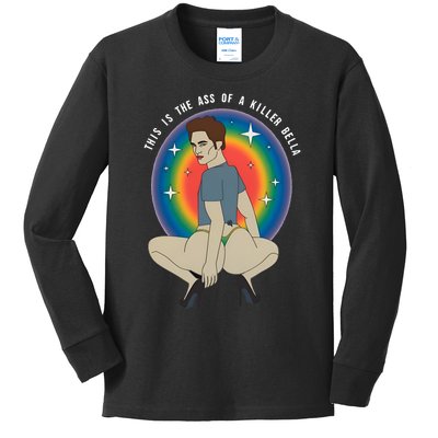 This Is The Ass Of A Killer Bella Twilight Meme Funny Killer Bella Kids Long Sleeve Shirt