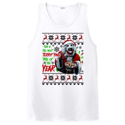 This Is The Most Terrifying Time Of The Year Art The Clown Santa Christmas PosiCharge Competitor Tank