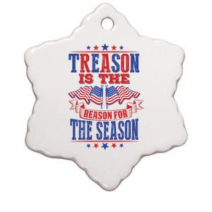 Treason Is The Reason For The Season Ceramic Star Ornament