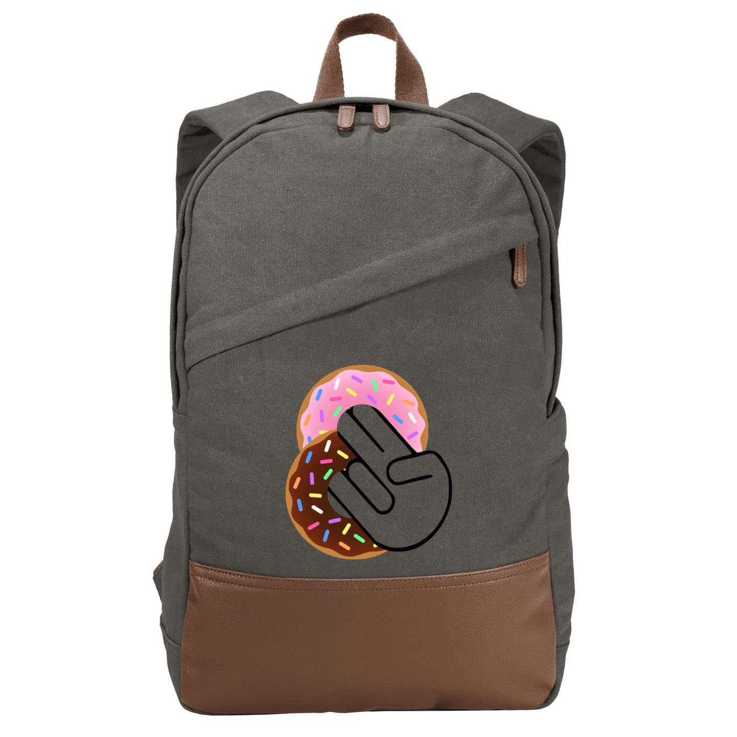 Two In The Pink One In The Stink Cotton Canvas Backpack