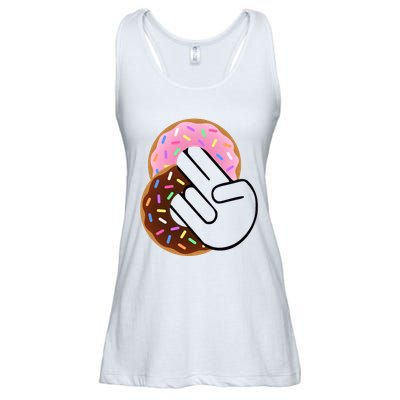 Two In The Pink One In The Stink Ladies Essential Flowy Tank