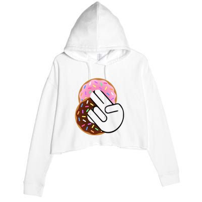 Two In The Pink One In The Stink Crop Fleece Hoodie