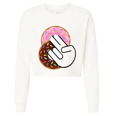 Two In The Pink One In The Stink Cropped Pullover Crew