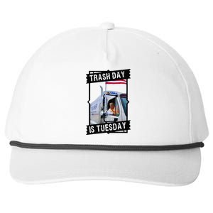 Tuesday Is Trash Day;Trash Day Is Tuesday Snapback Five-Panel Rope Hat