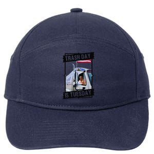 Tuesday Is Trash Day;Trash Day Is Tuesday 7-Panel Snapback Hat